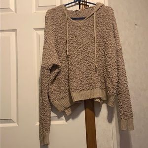 NWOT tan popcorn sweater